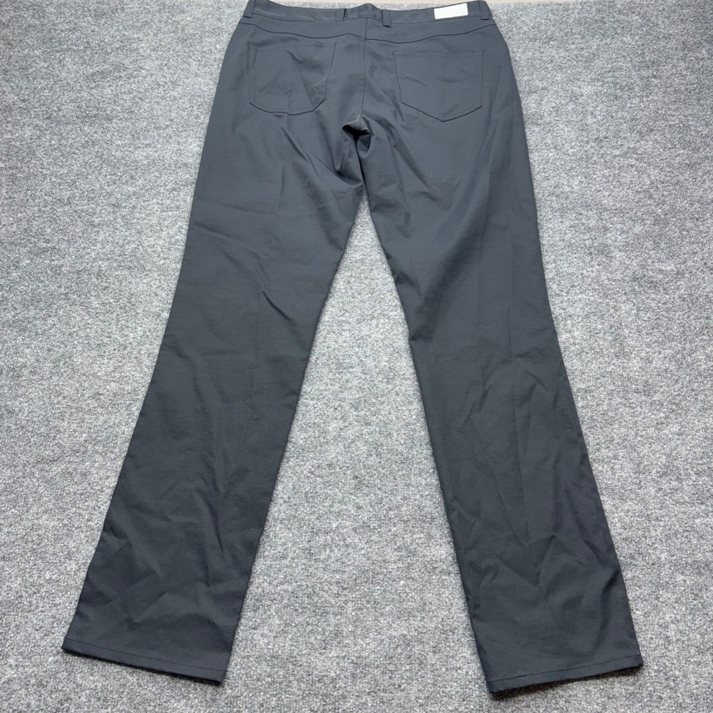 Peter Millar EB66 Performance Pants Mens 35/34 Black 5-Pocket Golf Trousers - Picture 10 of 10
